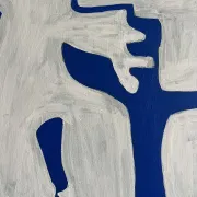 Peinture sur toile "Happy men" off-white
