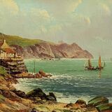 Painting: robert weir allan (1852-1942): oil on canvas, english school, period