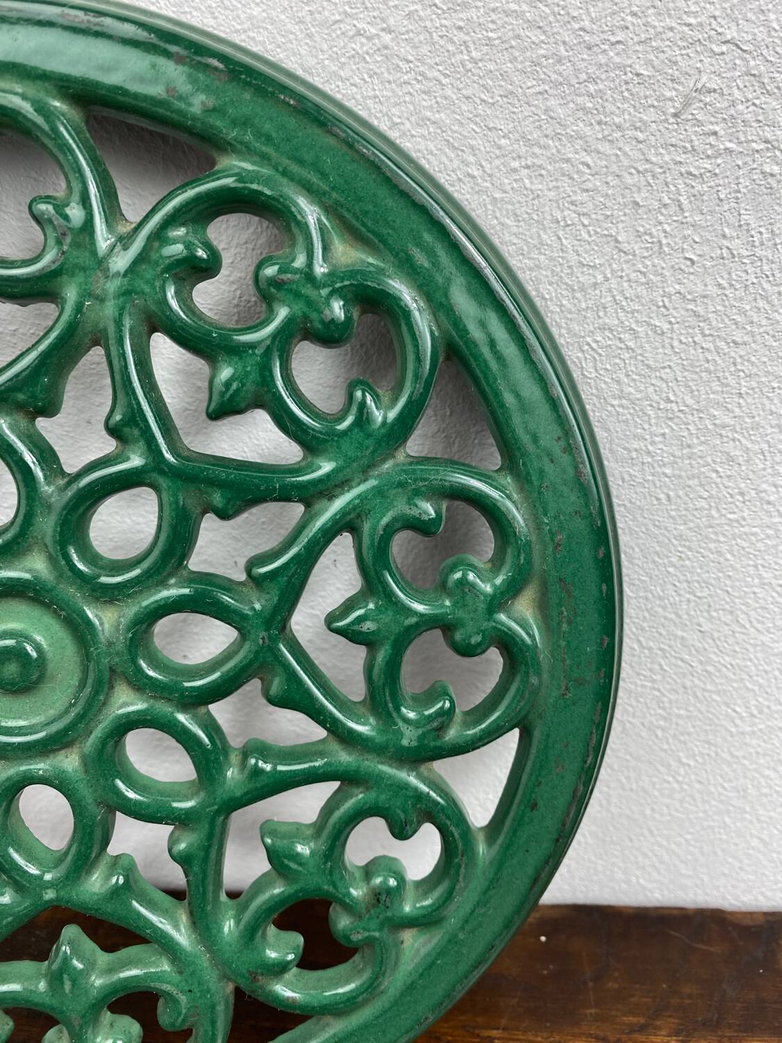 Old cast iron trivet