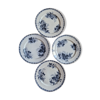 Assiettes en porcelaine terre de fer badonviller