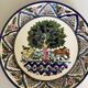 Wall plate Armenian pottery from Jerusalem: tree of life