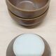 3 vintage stoneware bowls