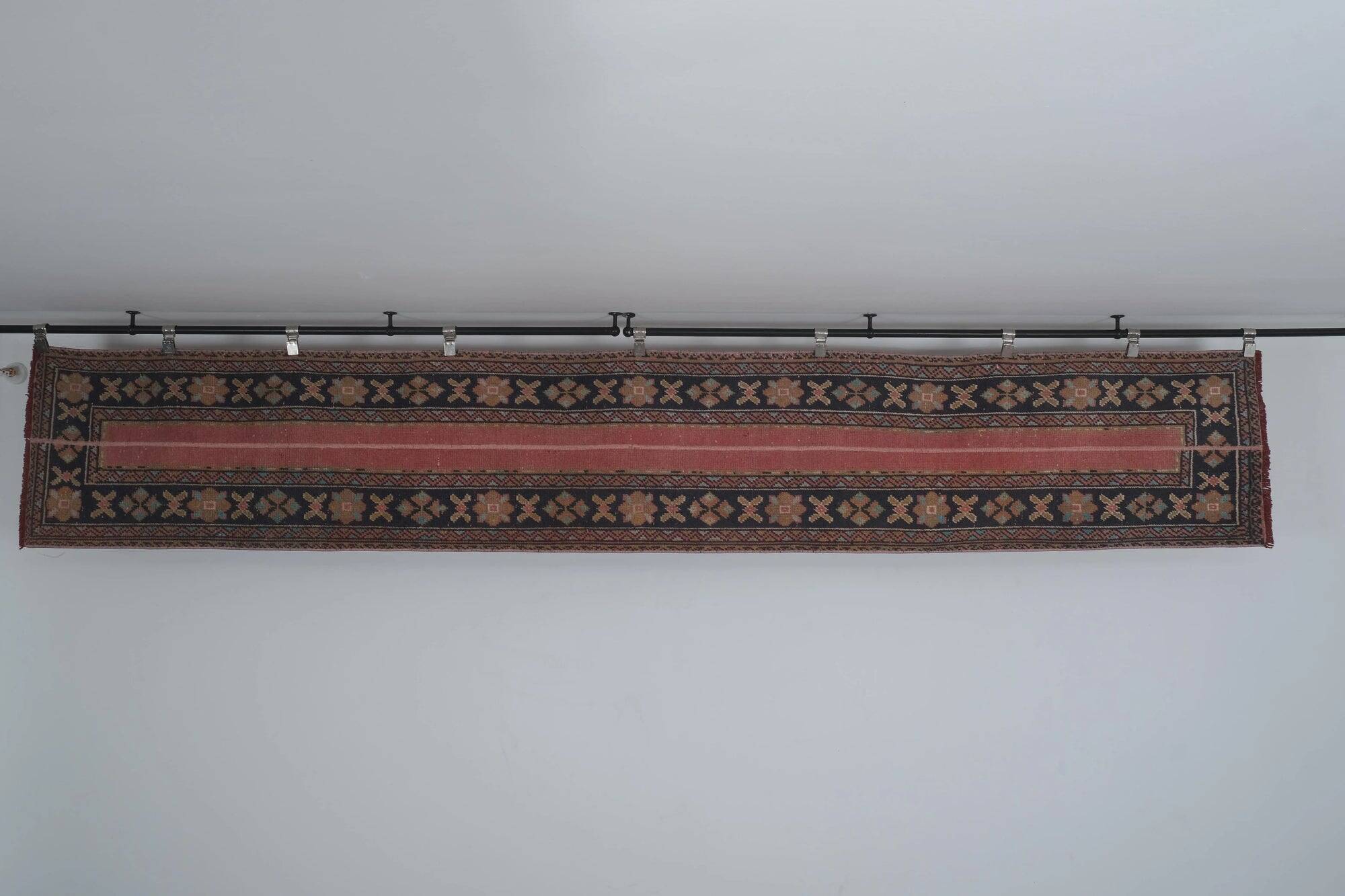 Vintage Turkish hallway rug 61x376 cm