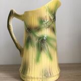 Pitcher "Bamboo" of the earthenware factory of St Clement, France. Slip