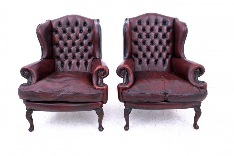 Unique Chesterfield set, Western Europe, mid-20th century.