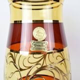 Egermann Czech crystal vase Bohemia Hand painted, gilded, circa 1980s.