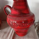 Red Ilk Keramik Vase by J. L Knodgwn