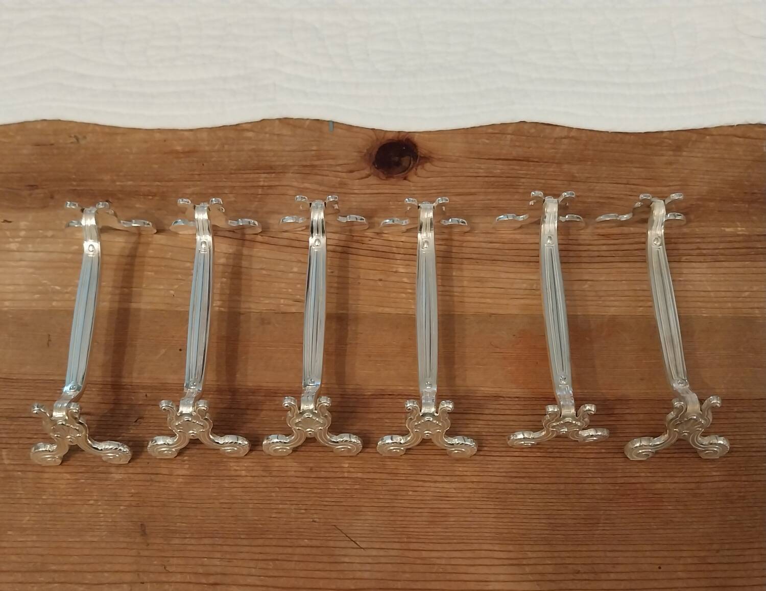 Christofle silver metal knife holders