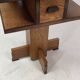 Dutch art deco Amsterdam school oak and coromandel side table, 1930s