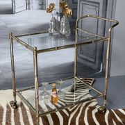 Vintage Golden Bar Cart