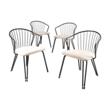 1950s Set of elegant dining chairs