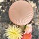 Art Deco lamp in pink glass with floral decoration