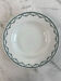 Green hollow plate Saint Amand 22.5cm