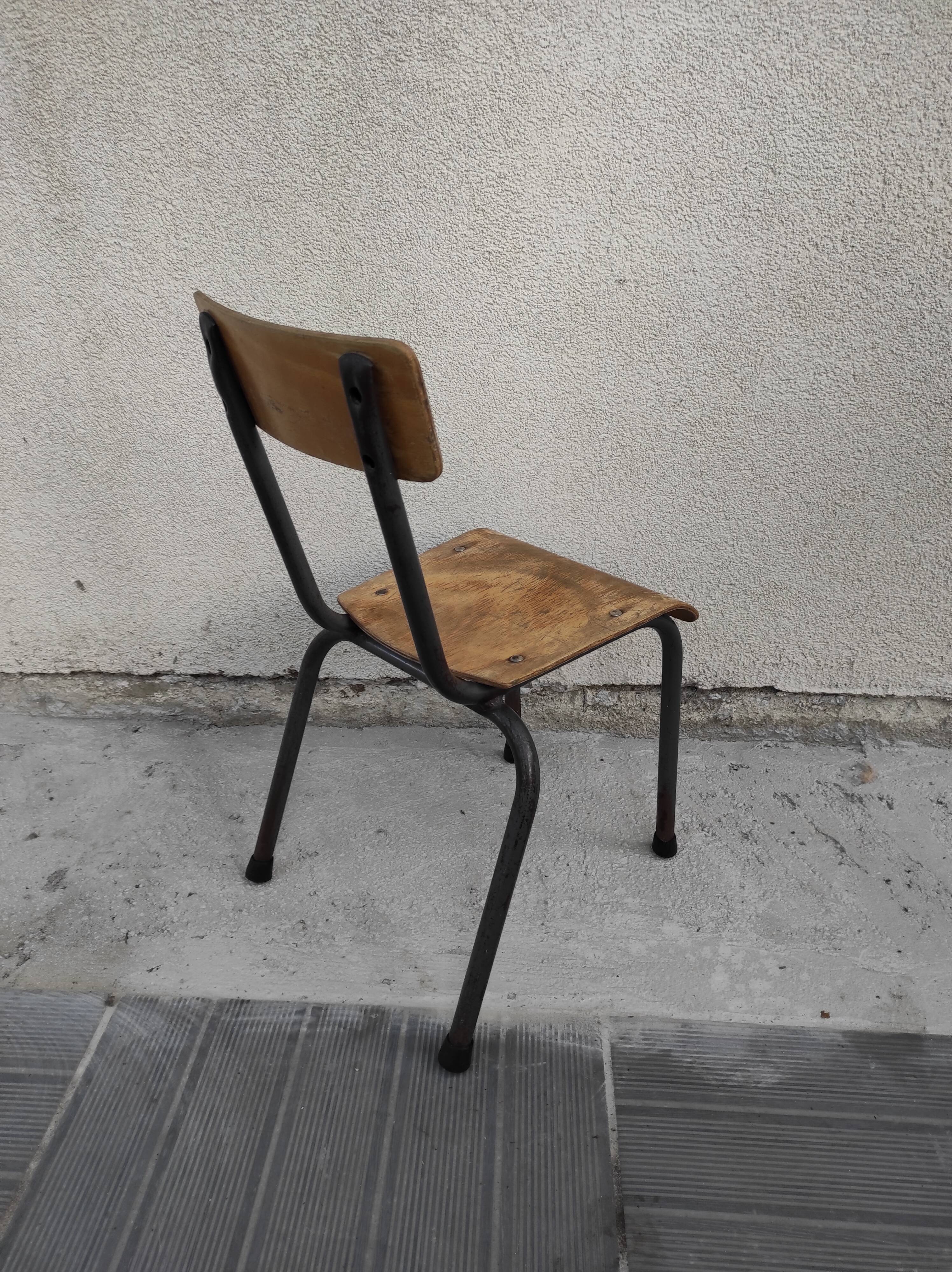 School chair child kindergarten chair 1960