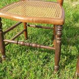 Pair of Louis Philippe cane chairs late 19th century