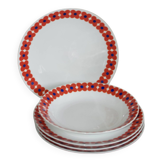 Bavaria porcelain flower plates