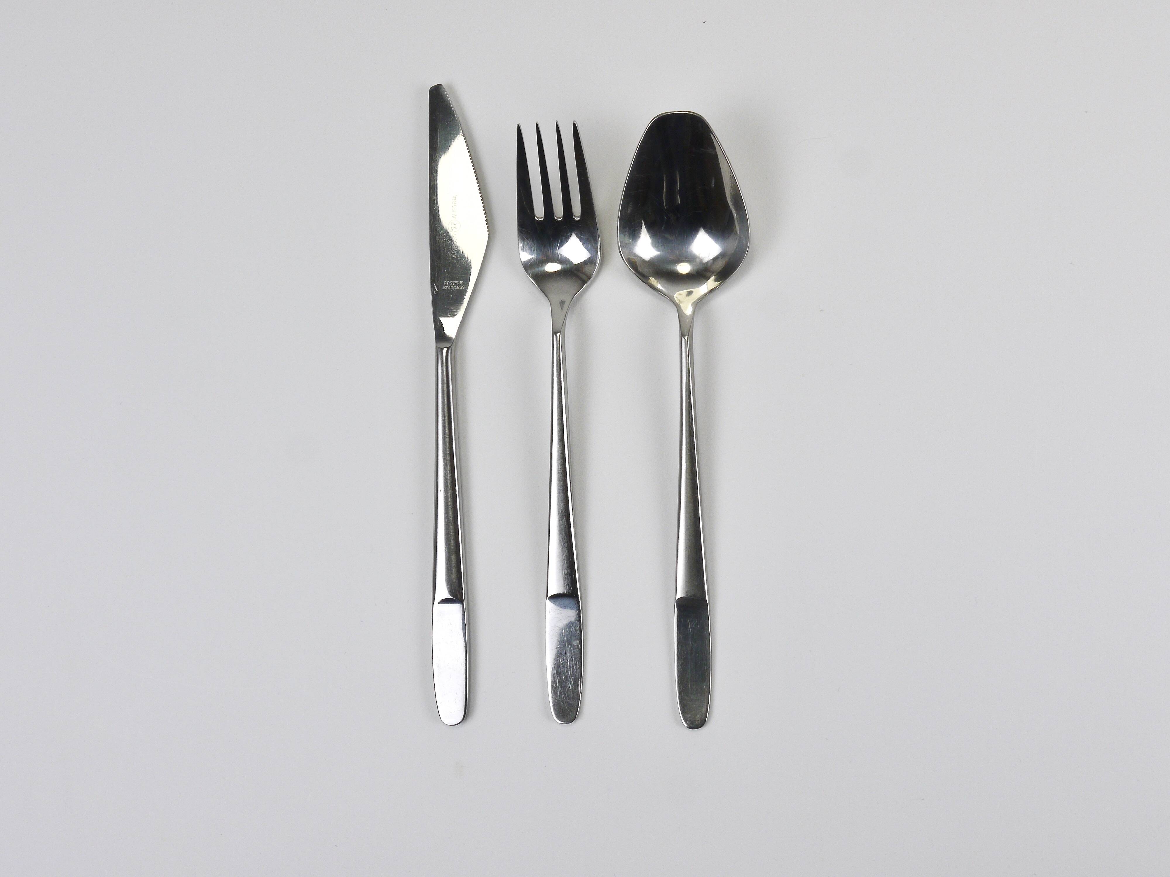 22 Sets Helmut Alder Amboss Austria 2070 Flatware Cutlery, 1960s