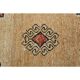 1970s Vintage Turkish Oushak Handmade Wool Cotton Red Runner Rug 116x267