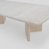 Vintage italian travertine coffee table