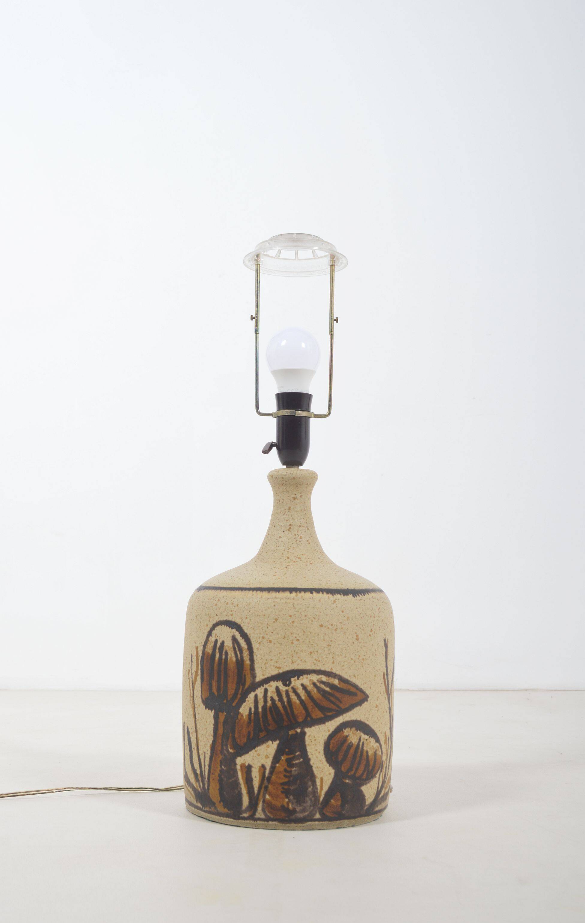 Rare Danish ceramic lamp designed by Bente Jessen, 1970s