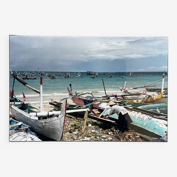 Old photograph fishermen 50x76cm