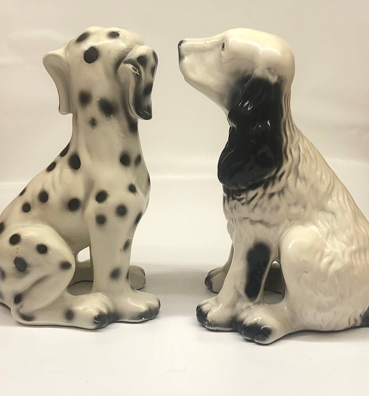 Pair of ceramic dogs