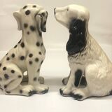 Pair of ceramic dogs
