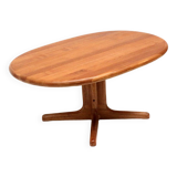 Table basse vintage au design danois en bois de teck massif fabriquée dans les années 60