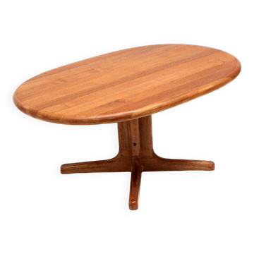 Table basse vintage au design danois en bois de teck massif fabriquée dans les années 60