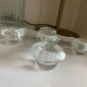 Glass candle holder Pukeberg Staffan Gellerstedt Sweden 1970s
