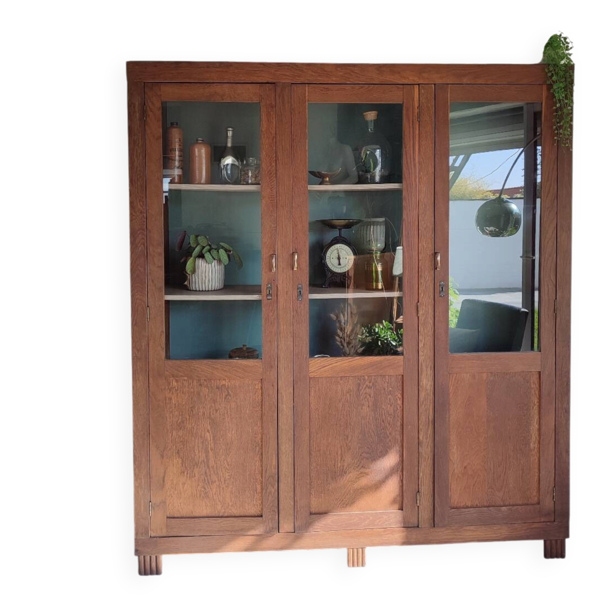 Glass-fronted Parisian wardrobe