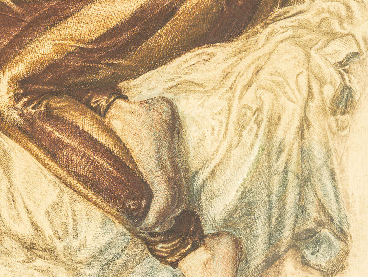 Ivo saliger “friend of hafez”. original color etching