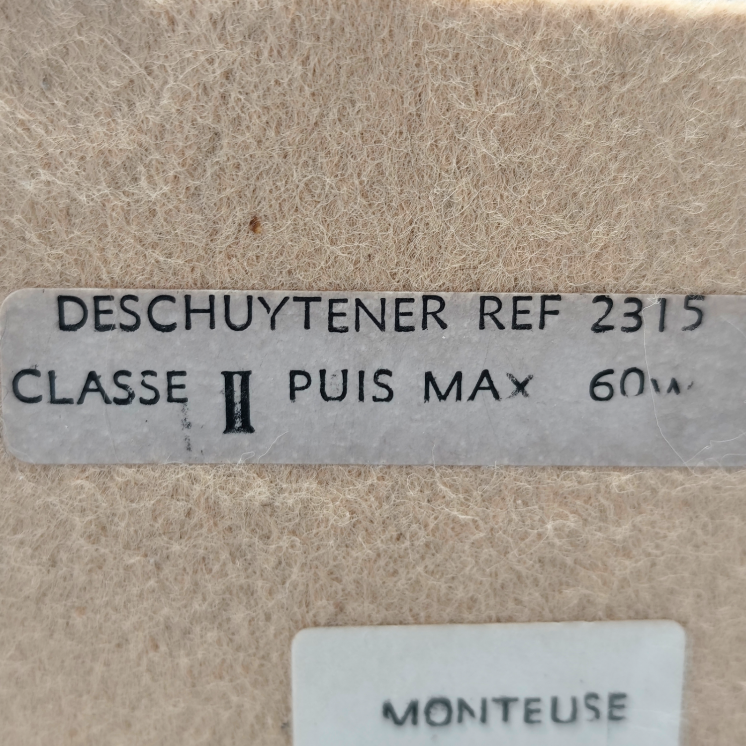 Vintage Deschuytener Table Lamp – Monteuse N°17 - Tortoiseshell-effect