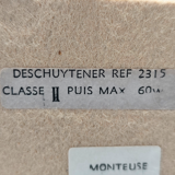 Vintage Deschuytener Table Lamp – Monteuse N°17 - Tortoiseshell-effect