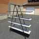 Etagère bibliothèque pyramide compas design années 80 vintage