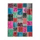 Tapis patchwork multicolore vintage 179 cm x 243 cm fait à la main anatolian vintage