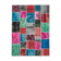 Tapis patchwork multicolore vintage 179 cm x 243 cm fait à la main anatolian vintage