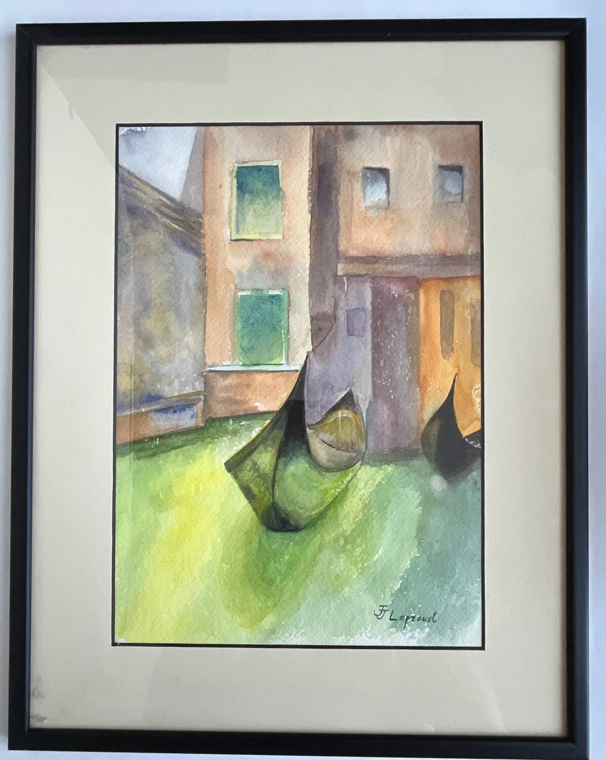 Painting: Watercolor - Gondola in Venice