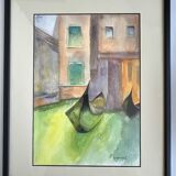 Painting: Watercolor - Gondola in Venice