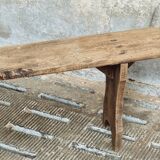 Vintage wooden bench, side table