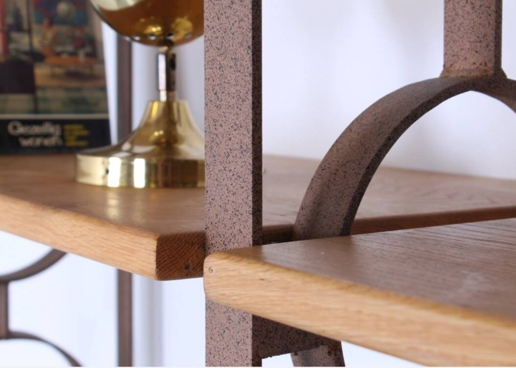 Brutalist vintage bookcase