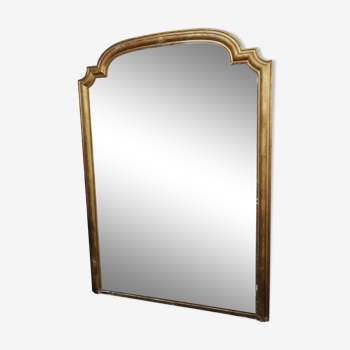 Ancien miroir de style Louis xvi bois doré stuqué xixeme