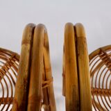 2 fauteuils bambou “wicker chairs”