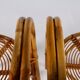 2 bamboo armchairs "wicker chairs"