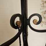 Lampadaire tripode en fer forgé Art Déco