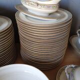 Table service 83 pieces Lions of faience Limoges