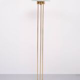 Impressive Large Brass Halogen floor lamp 1980s