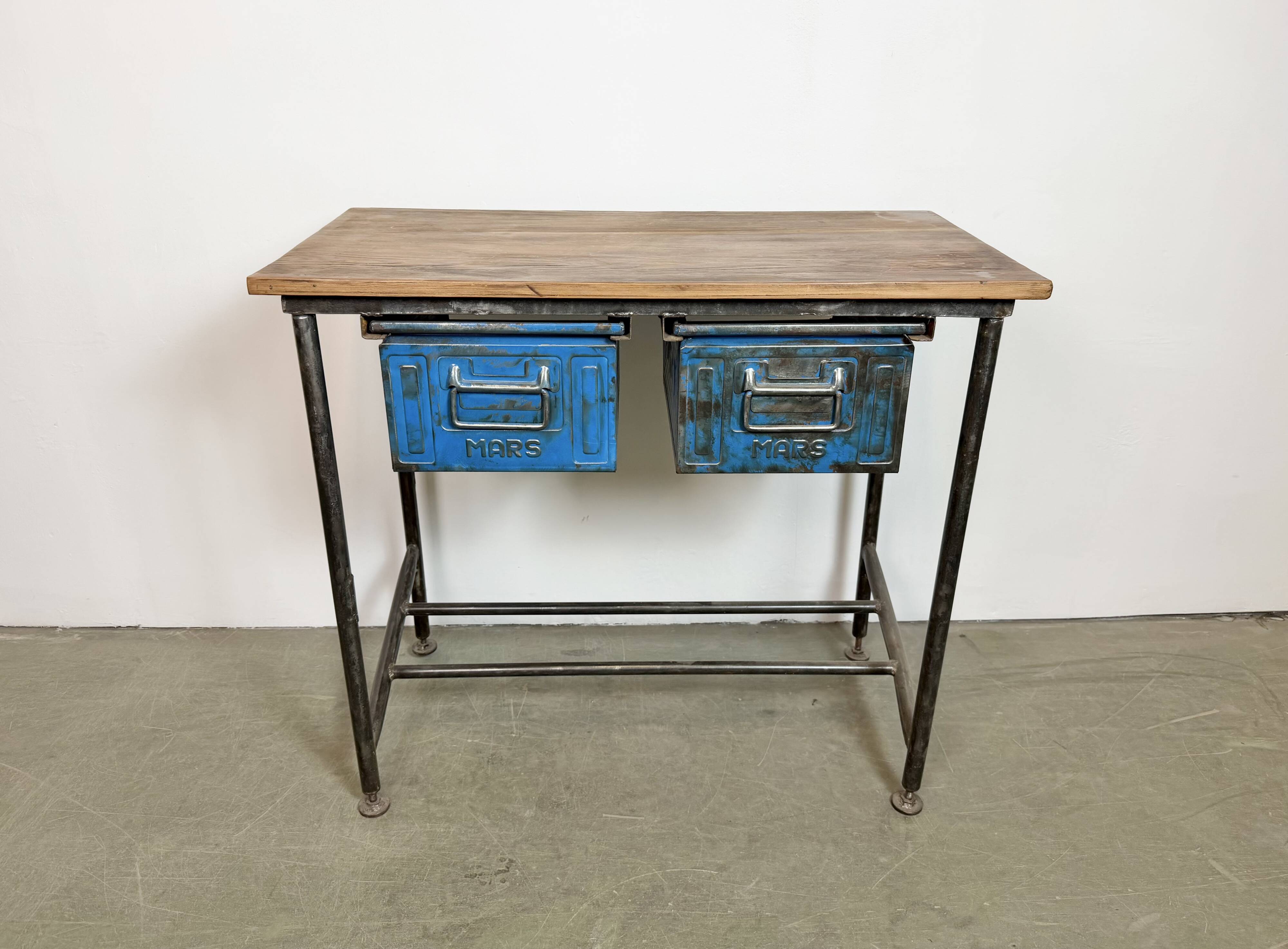 Vintage Industrial Worktable, 1960s