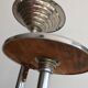Cendrier sur pied style art deco en aluminium