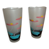 Large pair of vintage vases 1970